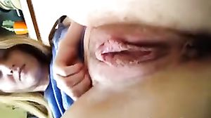 Oozing Teen Pussy Closeup