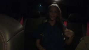 Sexy Blonde Milf Fuck on Backseat Car