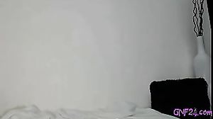 sexy amateur teen fucks her dripping wet pussy