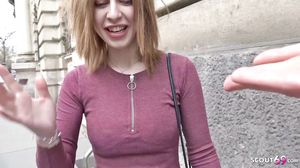 GERMAN SCOUT - Ginger Teen Mia Talk to Fuck at Casting