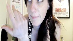 Raunchy Brunette Strip And Play Live