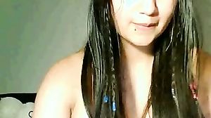 Cute Latina Fingers Pussy