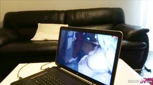 German Big Boobs MILF caught Friend Watching Porn