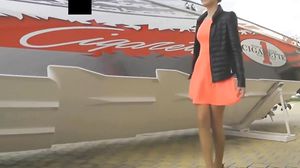 Public Pantyhose Footjob