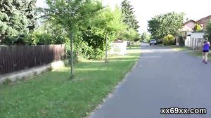 Doctor looks hymen examination and virgin cutie poking