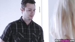 Horny blonde stepsis fucked deeply and raw