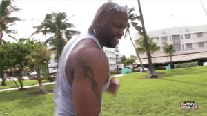 Black couple have an intense fuck on camera