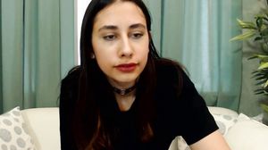 Brunette Babe Naughty Grabbing Her Boobs