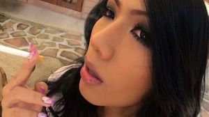 Ladyboy Mint Smokes Cigarette And Gets Spanked