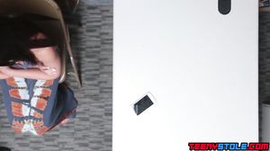 Brunette teeny theif hammered in the cunt by cop