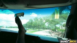 Young Latina  Lana.Mars Fucks on The Bus