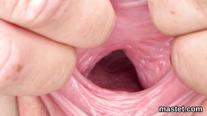 Unusual czech teenie stretches her narrowed muff to the