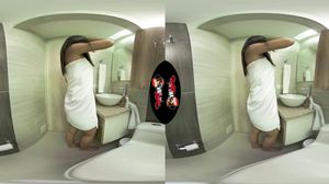 Latina slips off her towel