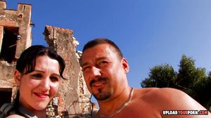 Vladana loves to get rammed hard outdoors