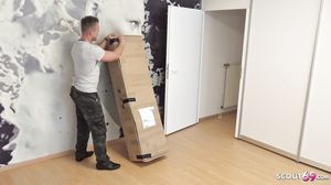 GERMAN MILF SANDRA STURM CAUGHT BF WITH SEX DOLL AND JO