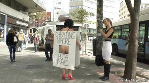 Cheated Milf anal fucked in public