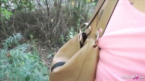 German Teen After Party Public Threesome - Voyeur Masturbate