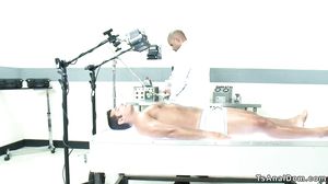 Shemale agent anal fucks military doctor