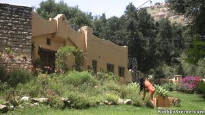 Robber anal fucks huge tits tied babe