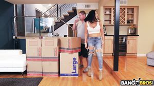 Secretly Fucking The Mover Around The House in HD
