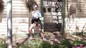Hairy Cutie Outdoors
