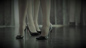 Hairy Brunette Girl Fucked with a Strapon