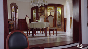 Beautiful Czech pinup babe Violette Pink gets cum on a