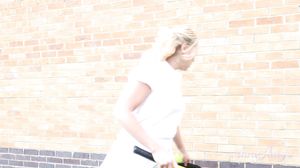 AuntJudys - Abi Enjoys A Pussy Rubbing Before A Tennis