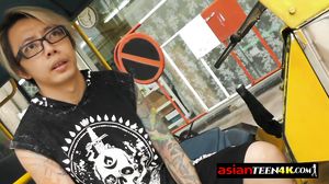 Young Asian girlfriend gets pussy filled