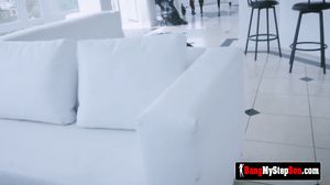 Naughty loves to get her boobs squished