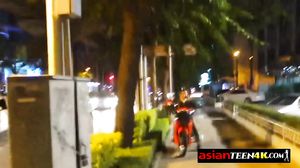 This Asian freak makes his dick spit