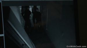 Shemale gamblers fucked police officer