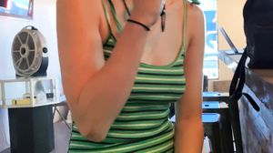 College TEEN Liv Wild VAPING and Giving Blowjob in Publ