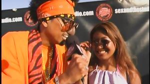 Ebony babes having fun with long schlong