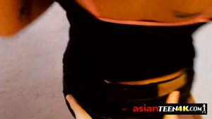 Asian young teen loves riding this cock