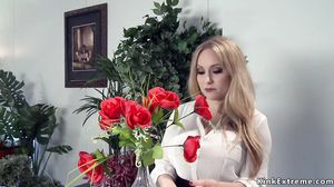 Lesbians gaping and anal fucking