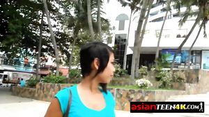 Asian teen fucks with Tourist