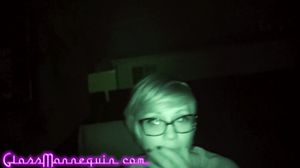 Glass Mannequin - Old Man Gets A Double Blowjob From Tw