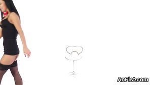 Flirty lesbian babes are fisting slim twats and butthol