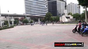 Horny Asian Teen is having sex for money