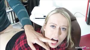 German College Teen Seduce to Fuck in Office by Boss at