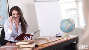 Kitana lure and arteya - lesbian teacher punishes stude