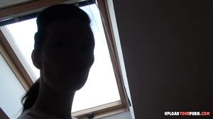 Sensational brunette fingers her juicy cunt passionately