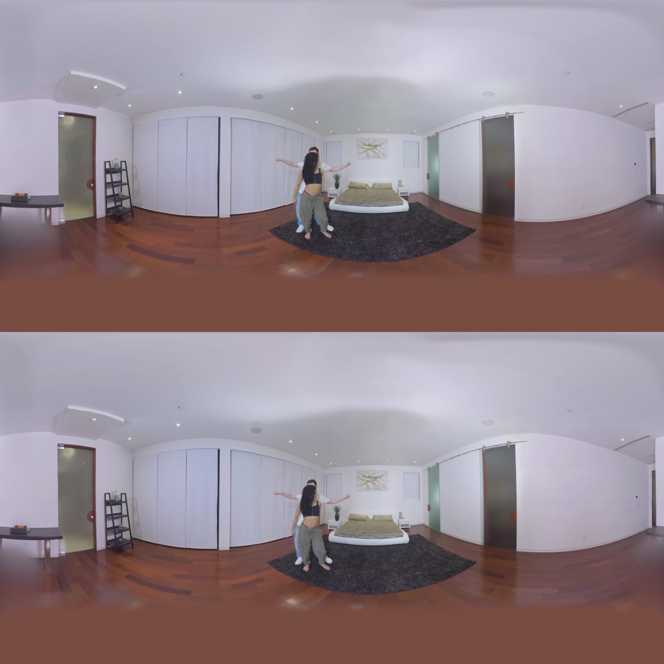 VR 360 - EBONY BABE KIRA NOIR DANCES FOR SETH'S DICK