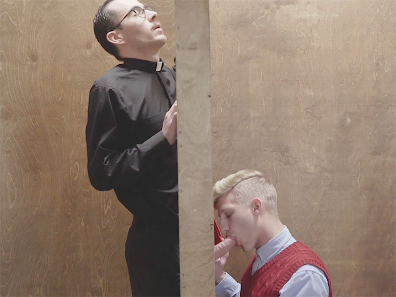 Priest fucks twink during his confession