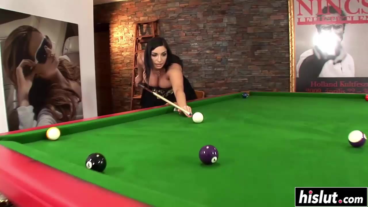 Hardcore fucking on a pool table