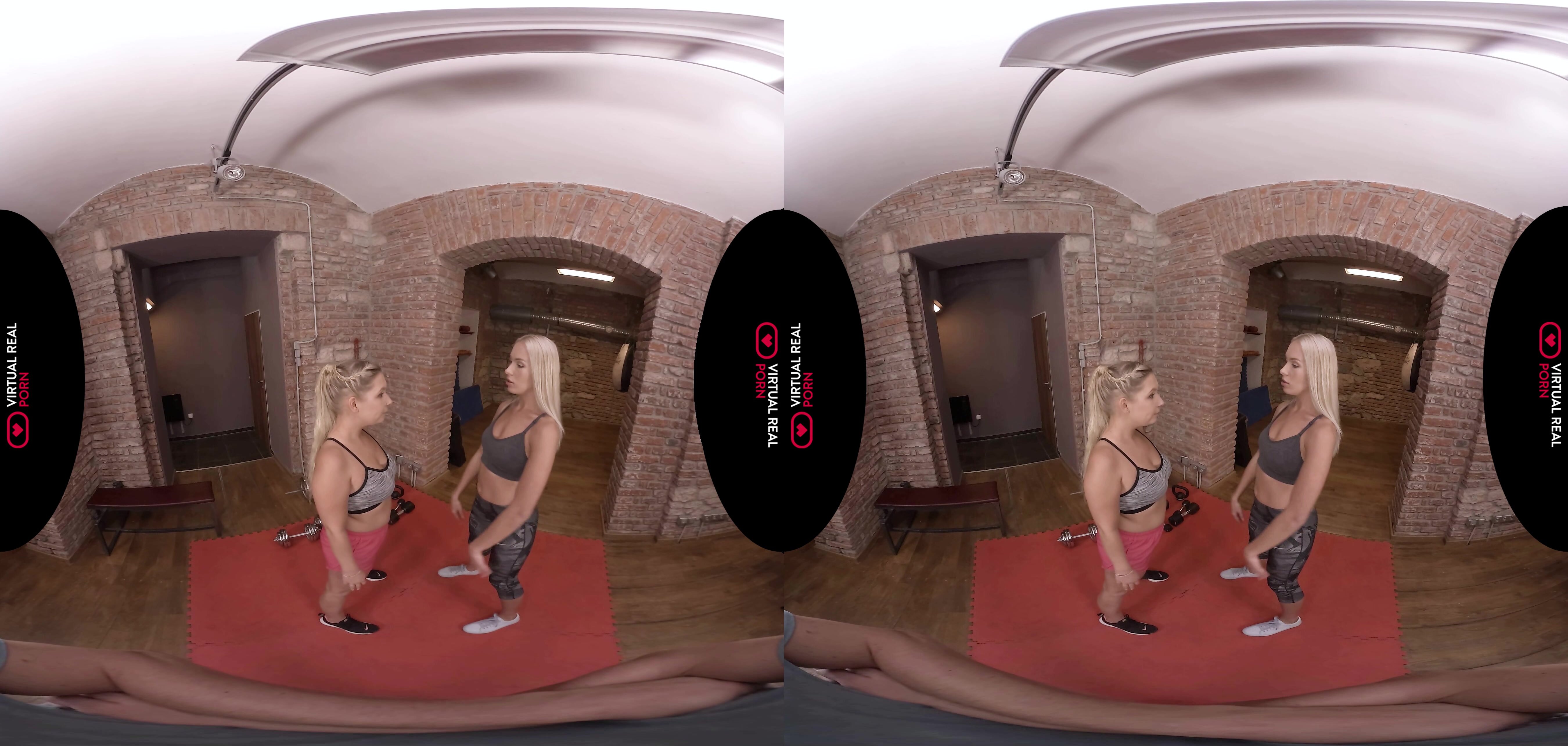 Angelika Grays, Lena Nitro - Threesome workout in 4K