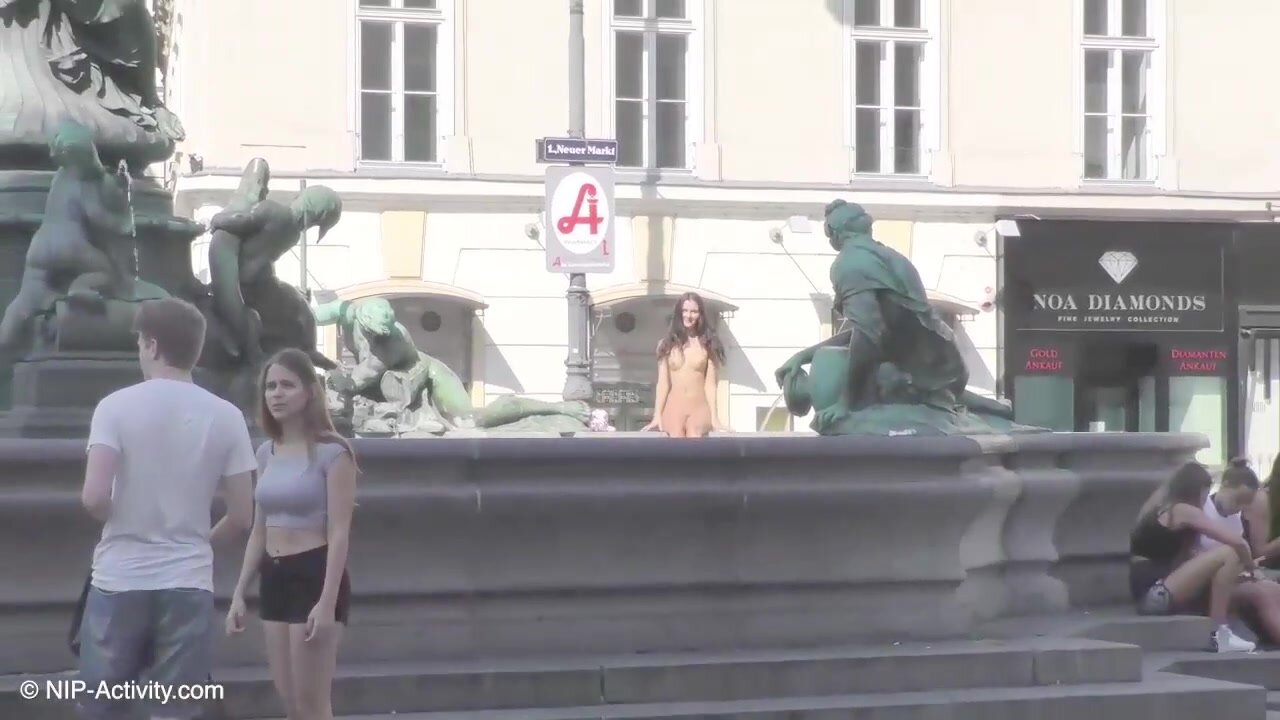 Kira Nude in Public