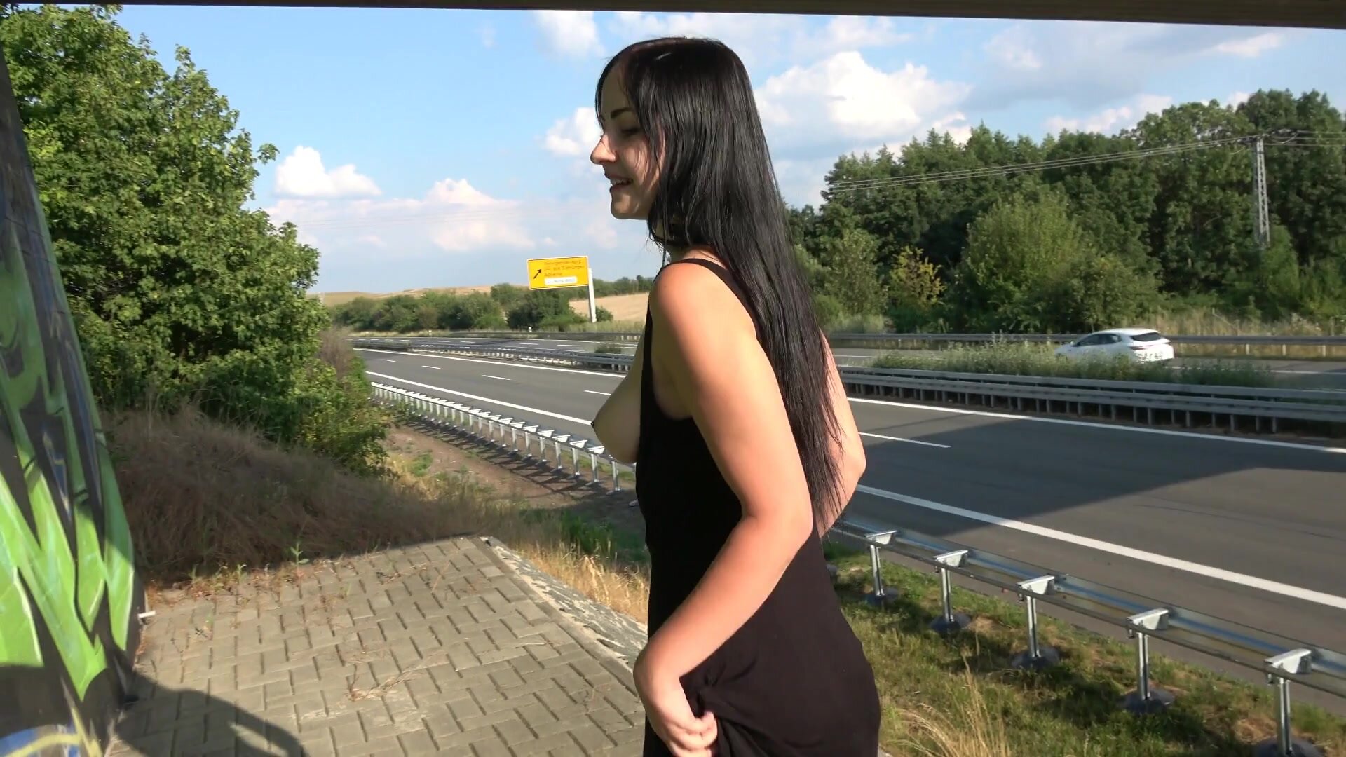 Young Devotion - Public fuck next to highway