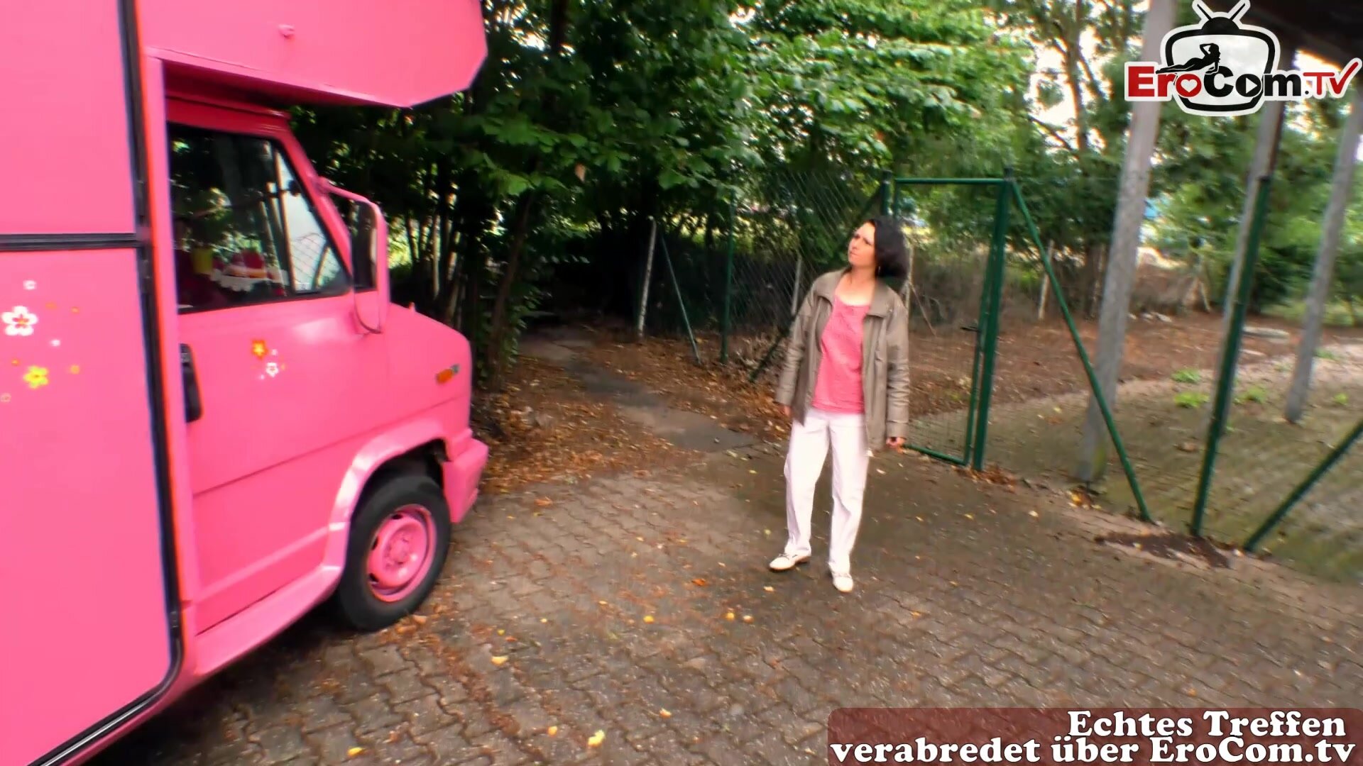 german housewife at street escort date in car
